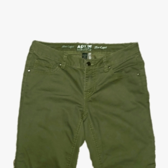 (3/$25) Apt.9  Olive Skinny Jeans - Picture 2 of 5